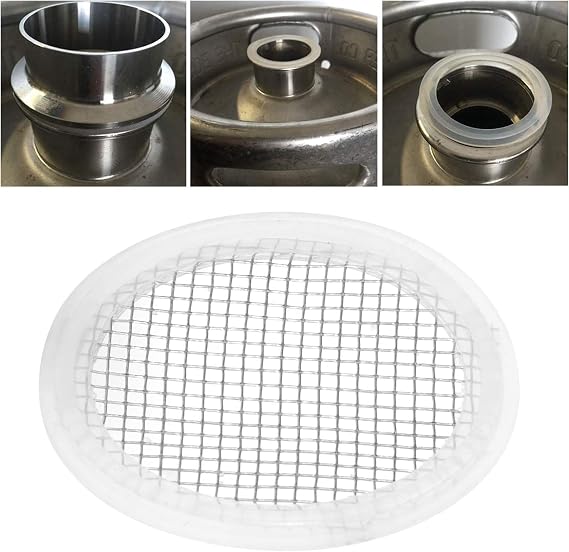Stainless Steel Gasket, 2" Stainless Steel Gasket, Mesh Screen, Tri-Clamp Connection, Self-Made Distilled Carbon Filter
