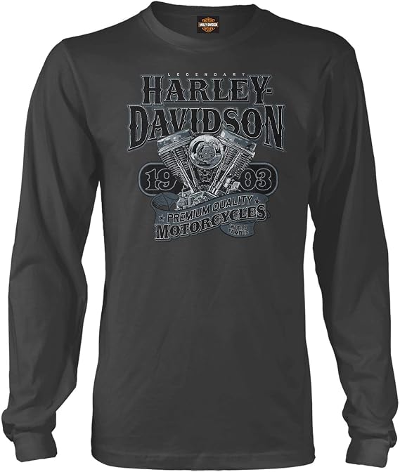 Harley-Davidson Military, Exclusive Overseas Tour, Men's Long-Sleeve T-Shirt, Big V-Twin