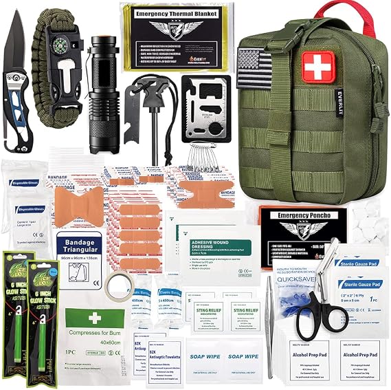 EVERLIT 250 Pcs Survival First Aid Kit