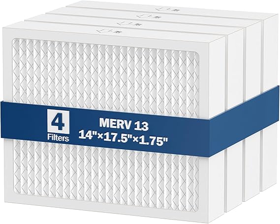 MERV 13 Dehumidifier Filter 14 x 17.5 x 1.75 for santa fe dehumidifier Advance90, Advance100, Advance120, Ultra98H, Ultra120H Models, 4 Packs