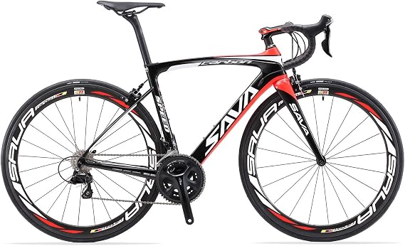 SAVADECK Carbon Gravel Road Bike, Carbon Fiber Frame Carbon Fork,700Cx40C Wheels, 18 Speed Dual Disc Brake Racing Bike with Sora Groupsets