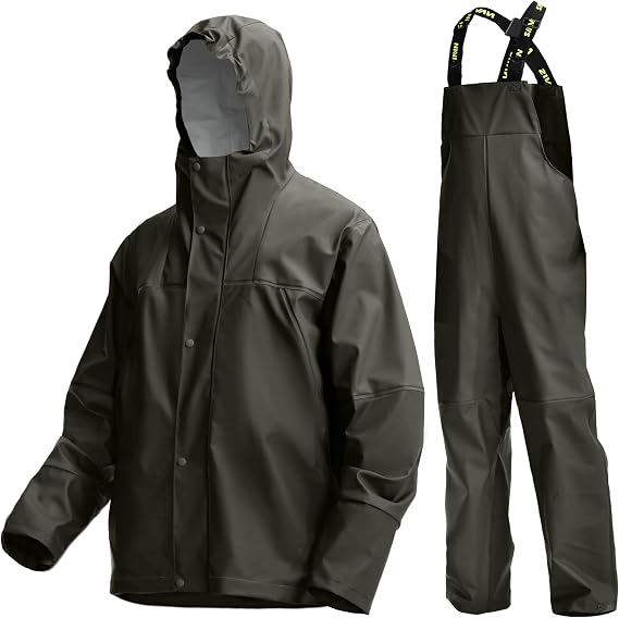 Men's Waterproof Workwear 3-Piece PU PRO Rain Suit