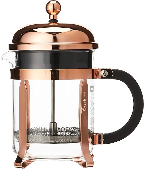 BODUM Chambord 4 Cup French Press Coffee Maker Copper 0.5 l