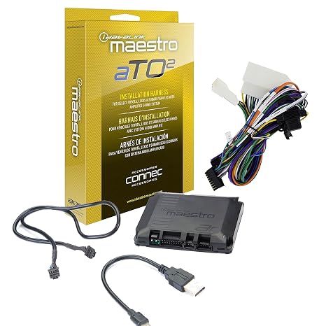 Idatalink Maestro ADSMAR Maestro AR Amplifier Replacement Module Bundled with + (1) iDatalink HRNARTO2 Harness Compatible with select Toyota, Lexus, and Subaru vehicles with premium sound systems