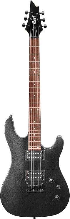 Cort KX100 Solid Body Electric Guitar Humbucker Pickup (Black Metallic)