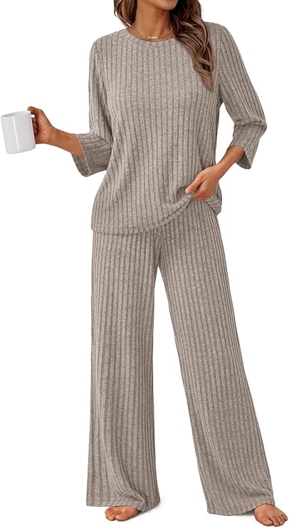 LILLUSORY Womens 2 Piece Matching Set Lounge Wear Pajamas Outfits 2026