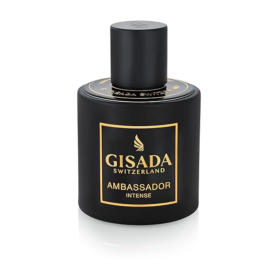 Gisada Ambassador Intense Cologne for Men - Perfume for Men with Strong, Masculine Scent & Classic Fragrance - Lasting Scent with Warm, Citrusy, Spicy, Oriental Notes - Made in Switzerland, 1.7 fl.oz.
