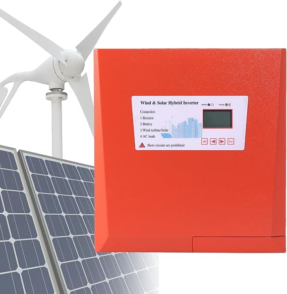 Solar Wind MPPT Hybrid Charger Booster, Pure Sine Wave Inverter, Hybrid Charge Controller 12V/24V/48V,24V