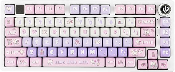 EPOMAKER x LEOBOG Hi75 Wired Aluminum Mechanical Keyboard with Mode-Switching Knob, Hot Swappable Custom Gaming Keyboard, Gasket-Mounted, Programmable, SOA Profile (Juggle V2 Switch)