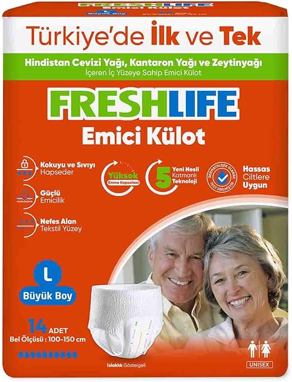 FRESHLIFE Hasta Alt Bezi Külotlu Eco Large 14'lü