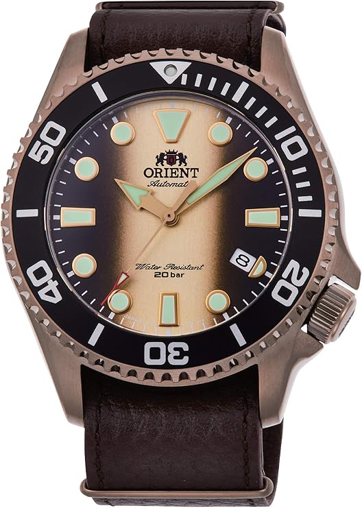 Orient Triton Men's Automatic Manual Winding Mechanical Sports Diver Wrist Watch with Crown at 4 o'clock