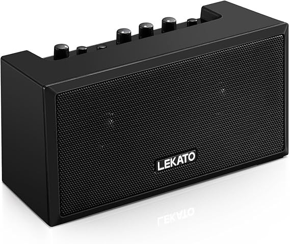 Guitar Mini Mini Amplifier Electric Guitar Amplifier with Clean Overdrive Effect 5W Mini Bass Bluetooth for Daily Practice Portable Black