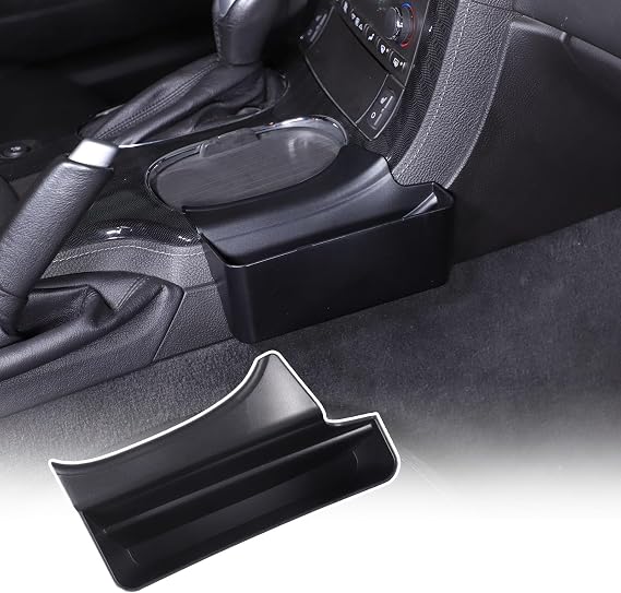 Car Center Console Side Hanging Storage Box Compatible with Chevy Corvette C6 2008-2013, Gear Shift Console Side Tray Organizer Interior Storage Accessories