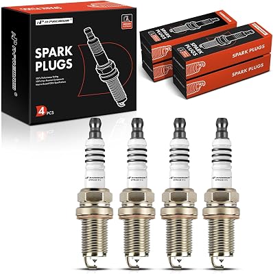 A-Premium Iridium & Platinum Spark Plugs Compatible with Volkswagen JettaGolf 2019-2020, Golf SportWagen 2019-2019, 1.4L, Pack of 4
