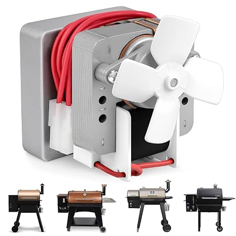 Upgraded 2.0 RPM Auger Motor Replacement Parts for Traeger, Pit Boss Wood Pellet Grills & Camp Chef Smokers, Oklahoma Joes & Cuisinart WoodCreek Pellet Grill, Barbecue Auger Motor, 120V 60Hz 2 Pole