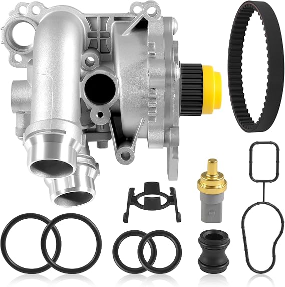 Aluminum Water Pump With Belt Kit fit for Audi VW 2.0T TSI Engine