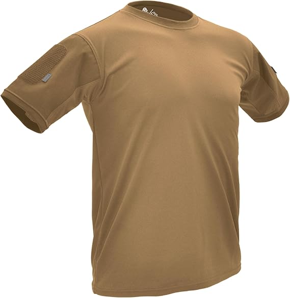 Hazard 4 Battle-T Quick Dry Shirt - Tactical Shirt for Men, Crew Neck, Removable Patch Panel, Military, Police, Private Security, Paramedics