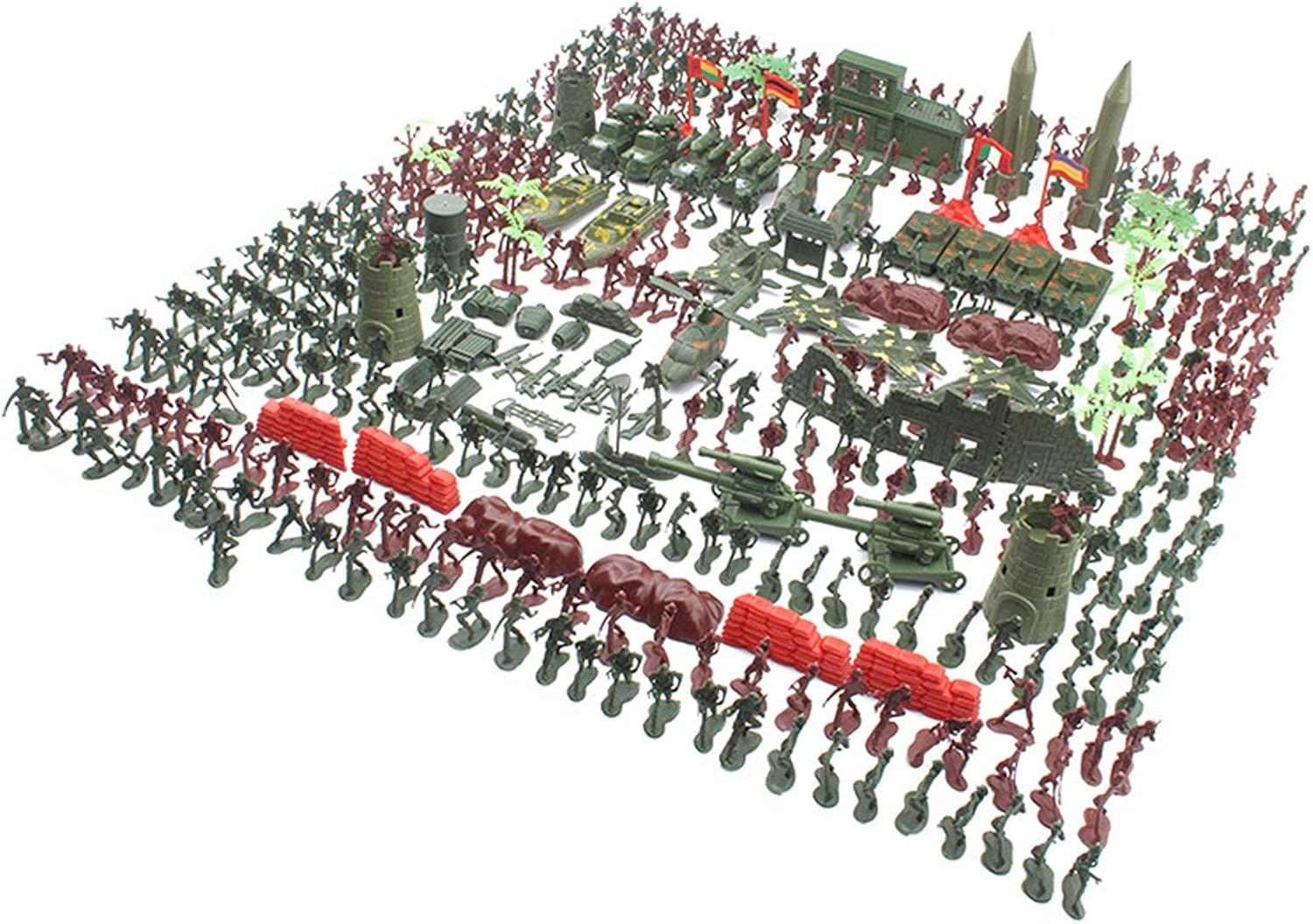 Military Men Toy Army Warsoldier Playset with Accessories, Figure Soldier Model Army Sand Scene, Minifigure Soldier Set, Military Playset for Kids Boys Mini Military Men Toy