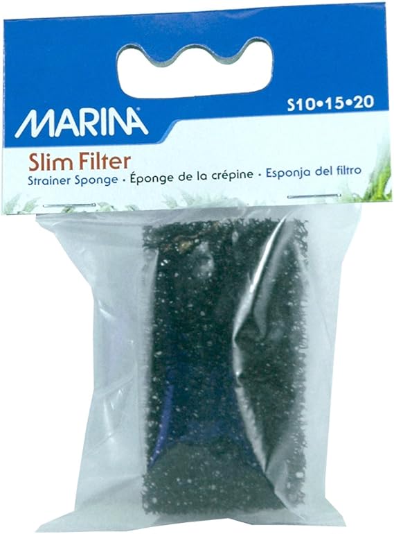 Marina Slim Filter Intake Strainer Sponge, Replacement Aquarium Filter Media, A296