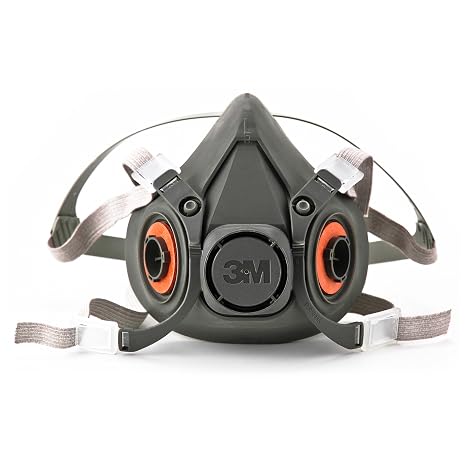 3M Half Facepiece Reusable Respirator 6300, NIOSH, Large