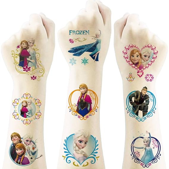 40Sheets Cartoon Frozen Temporary Tattoos,Birthday Party Favors, Cute Frozen Decoration Sticker Gifts for Home Activity Class Prizes Carnival Christmas Rewards