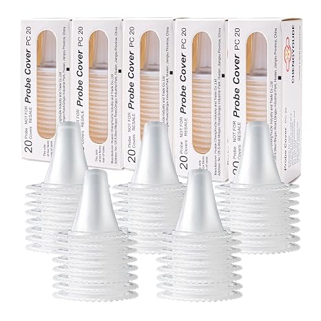 400 Pcs Ear Thermometer Probe Covers,Refill Caps Thermometer Covers for All Braun Thermometer Models and Various Types of Digital Thermometers