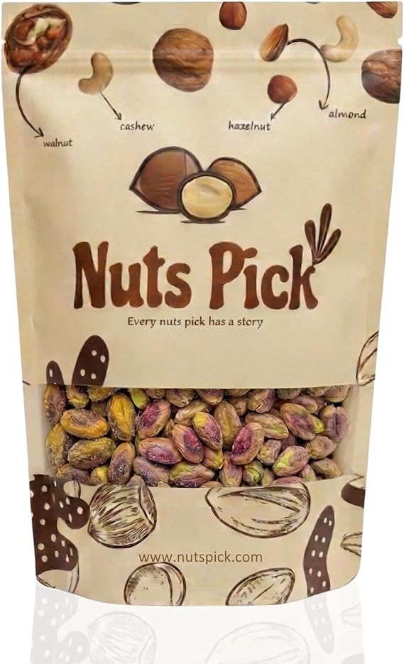 Roasted & Salted Pistachio Kernels – Shelled Pistachios with Light Sea Salt | Crunchy & Flavourful Snack | Vegetarian Friendly | Multi-Pack Available 500g