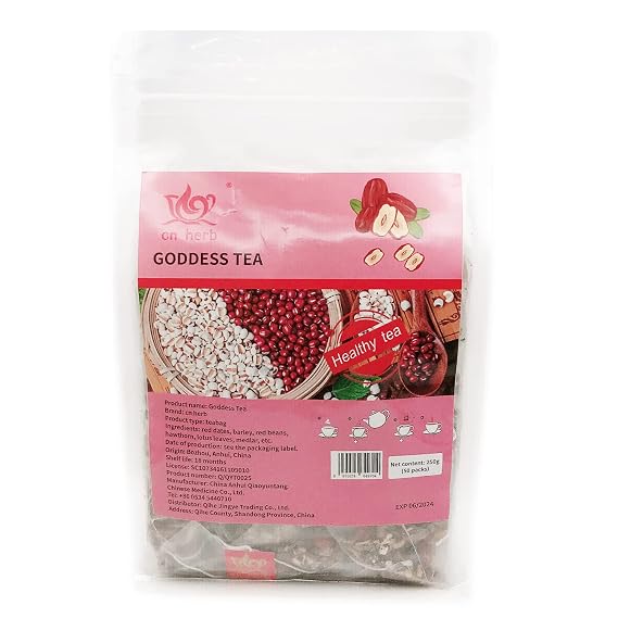 cn herb Eighteen-flavor Goddess Tea 250g Triangle Bag Red Bean Barley Longan Lotus Leaf Woman Tea Bag