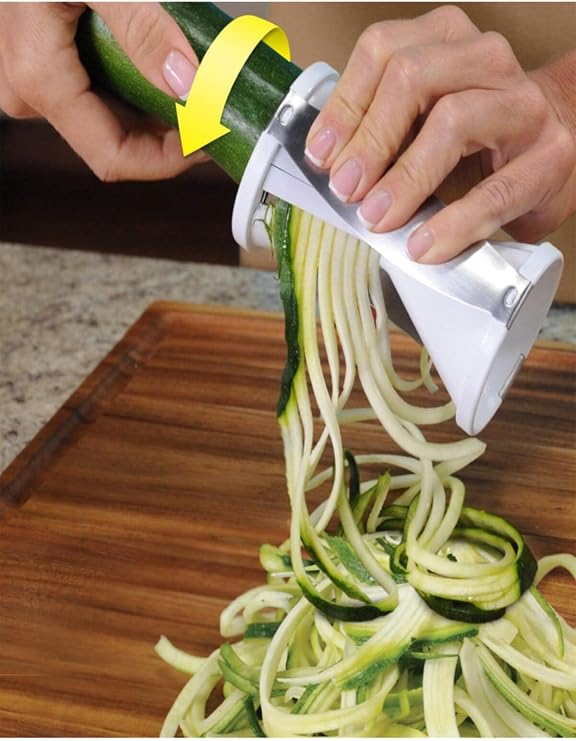Vegetti Slicer Spiral Sebze Doğrayıcı, Beyaz
