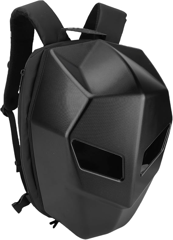 Rengue LED Motorcycle Backpack, Hard Shell Cycling Bag with Customizable LED Lights, MultiFunctional Dirt Bike Backpack for Outdoor Riding and Travel