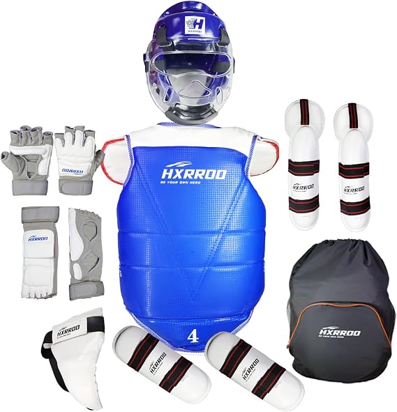 Upgraded Taekwondo Sparring Gear Set, Training Equipment, Light Weighted and Soft, for Taekwondo Karate Trainer Youth Adult