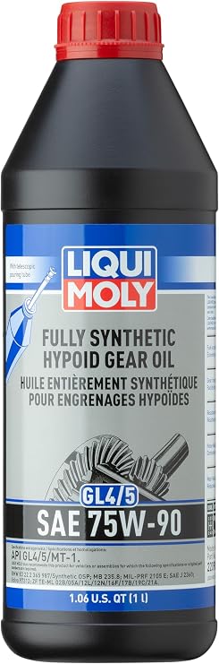 Liqui Moly Fully Synthetic Hypoid Gear Oil GL4/5 SAE 75W-90 | 1 Liter | SKU: 22090
