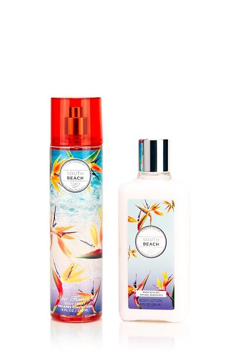 So French Beach Collection Body Mist and Lotion Set (South Beach)