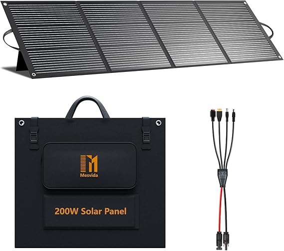 200W Portable Folding Solar Panel 24V MC4 Output (for UK)