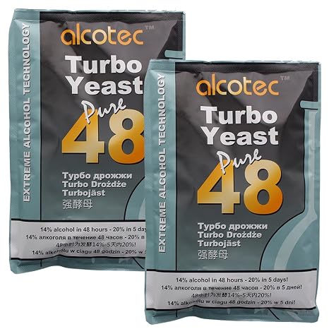 Alcotec 48-hour Turbo Yeast, 135 grams (Pack of 2)