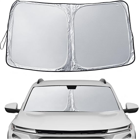 SXCY 2024 2025 2026 Chevy Trax Windshield Sunshade for 2024 2025 2026 Chevy Trax LS/1RS/LT/2RS/ACTIV Accessories 2024 2025 2026 Trax Sunshade Windshield 2024 2025 2026 Trax Foldable Sunshade