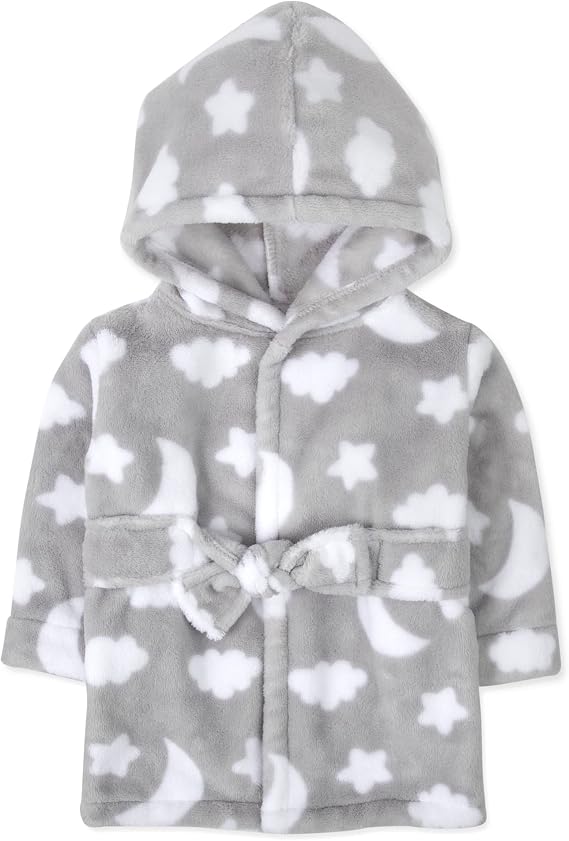 Baby Essentials Baby and Infant Bath Robe with Hood and Baby Beach Cover Up for Boys and Girls 0-12 Months