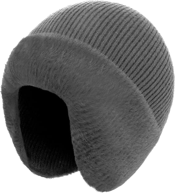 ZTL M/L/XL/XXL Winter Beanie Hats with Earflap for Men Women, Outdoor Warm Knitted Stocking Hat Ski Skull Cap