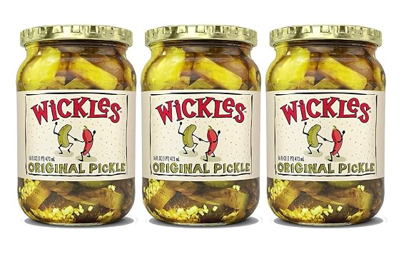 Wickles Original Slices, 16 oz (Pack of 3)