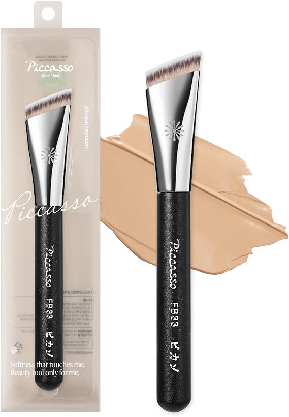 Piccasso FB33 Tapping Foundation Brush for Liquid Makeup, Cream Foundation