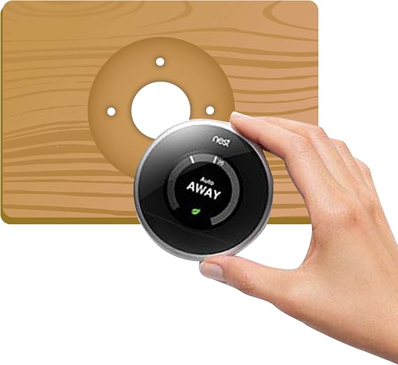 Nest Thermostat Wall Plate, 6 Inch, Bamboo Plate, Fits Generation 1, 2, E Nests