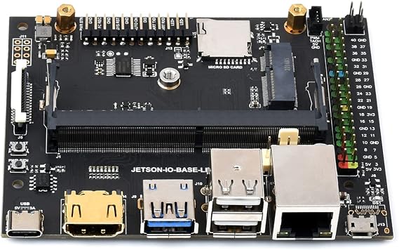 Waveshare Jetson Nano Development/Expansion Kit Lite Version, Optional Jetson Nano Core Module, with 7-inch IPS Touch Screen