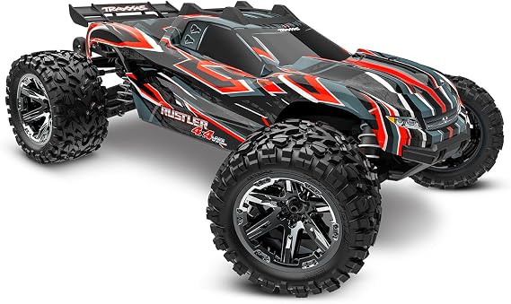 Traxxas Rustler 4X4 HD VXL Brushless 4WD 1:10 RTR Stadium Truck - Red