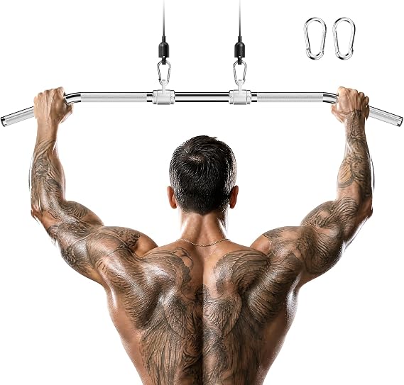 Lat Pull Down Bar 48" Lat Pulldown Attachment - Hard-Anodized Aluminum
