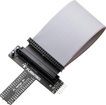 whiteeeen GPIO Breakout Expansion Board T-Type GPIO Adapter + 40 Pin Flat Ribbon Cable 8" Compatible with Raspberry Pi 5/4/3/2/1/Zero