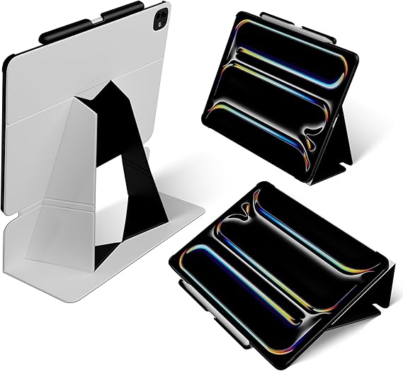 MOFT Folio Case for iPad Air 13-inch M3/M2 (2025/2024) - Silm Stand Protective Case with Detachable Pencil Holder, Multi-Angle Viewing, MOVAS Leather Cover, Auto Sleep/Wake