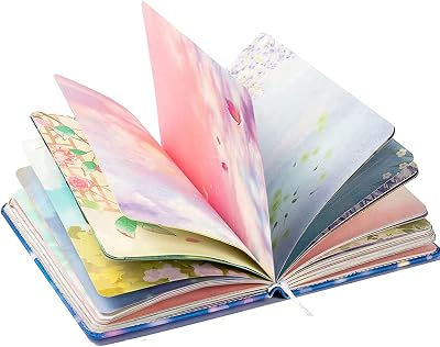 Colorful Blank Writing Journal for Women,PU Leather Hardcover Notebooks Beautiful Journal to Write in,Personal Diary,Gift for women Girls, 258 Page
