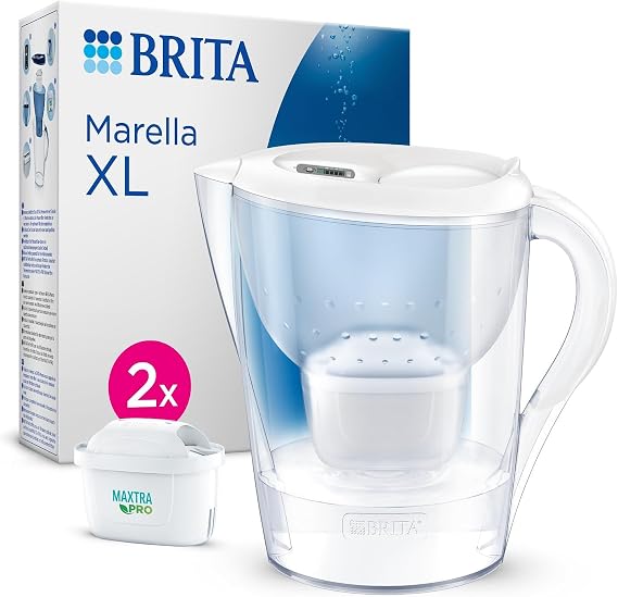 BRITA Marella XL 2x Maxtra Pro All-In-1 Filtreli Su Arıtma Sürahisi Beyaz (3.5 lt)