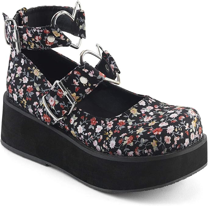 Demonia Women's SPRITE-02 Platform Mary Jane Shoe Black 10