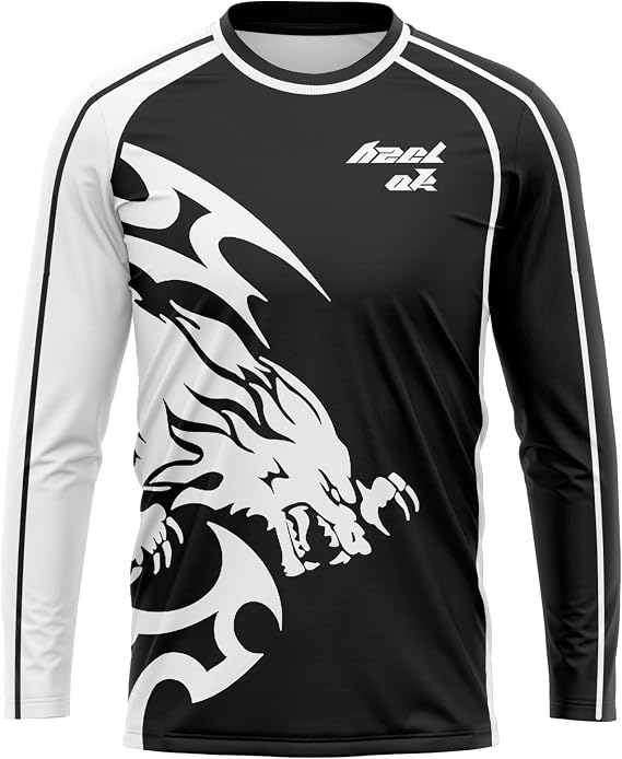 Motocross Shirt Short Sleeve MX MTB Mountain Bike Lightweight Materials, Bike Top Shirt Running Biking Outdoor Sports for Men